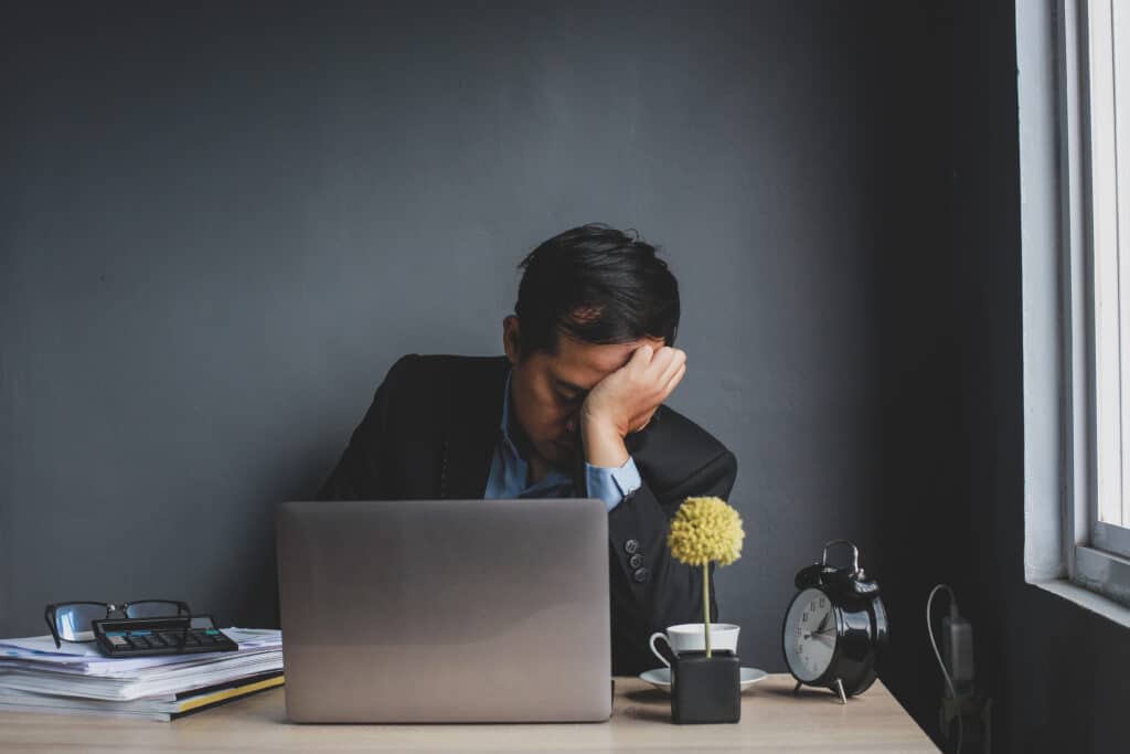 Travailleur stressé et dépressif